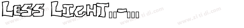 Less Light字体字体转换